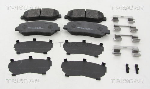 Bremsbelagsatz, Scheibenbremse Vorderachse Triscan 8110 50033 von Triscan