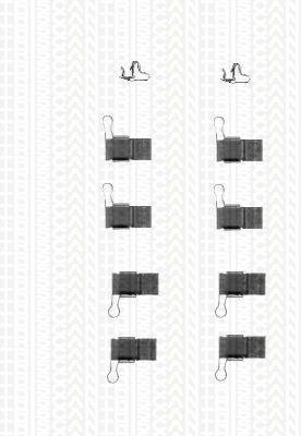 Triscan 8105131618 Bremsbelag - Zubehörsatz Vorderachse für Toyota Hilux III/Toyota Hilux II von Triscan