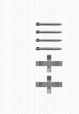 Triscan 8105231389 Bremsbelag - Zubehörsatz Hinterachse von Triscan