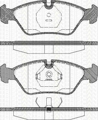 Triscan 8110 10225 Bremsbelagsatz, Scheibenbremse - (4-teilig) von Triscan