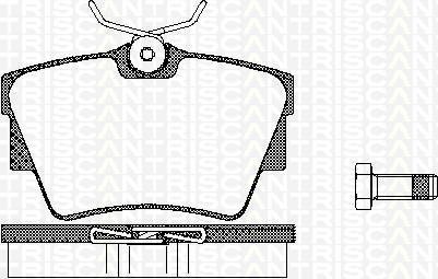 Triscan 8110 10530 Bremsbelagsatz, Scheibenbremse - (4-teilig) von Triscan