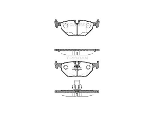 Triscan 8110 11003 Bremsbelagsatz, Scheibenbremse - (4-teilig) von Triscan