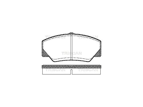 Triscan 8110 16844 Bremsbelagsatz, Scheibenbremse - (4-teilig) von Triscan