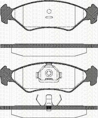 Triscan 8110 16918 Bremsbelagsatz, Scheibenbremse - (4-teilig) von Triscan