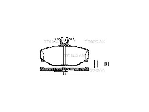 Triscan 8110 27919 Bremsbelagsatz, Scheibenbremse - (4-teilig) von Triscan