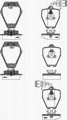 Triscan 8110 29046 Bremsbelagsatz, Scheibenbremse - (4-teilig) von Triscan