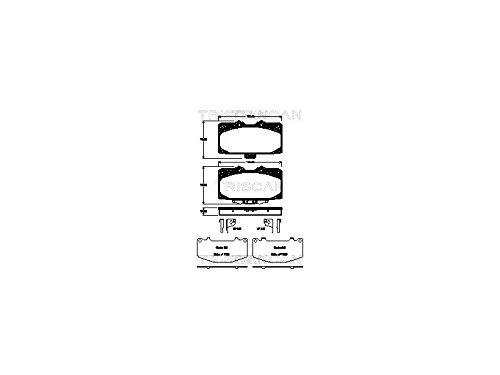 Triscan 8110 68181 Bremsbelagsatz, Scheibenbremse - (4-teilig) von Triscan