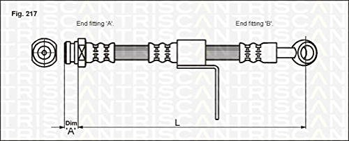 Triscan 8150 43108 Bremsschlauch von Triscan