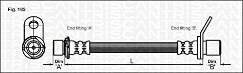 Triscan 815013221 Bremsschlauch hinten von Triscan