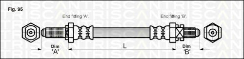 Triscan 815016224 Bremsschlauch hinten von Triscan