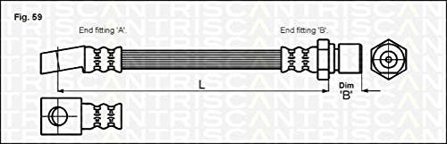 Triscan 815024110 Bremsschlauch vorne von Triscan