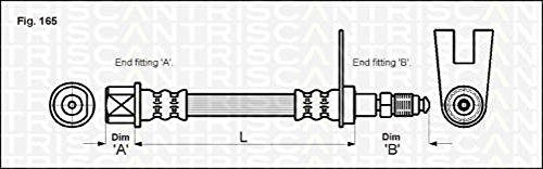 Triscan 815028120 Bremsschlauch vorne von Triscan