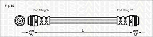 Triscan 815029229 Bremsschlauch hinten von Triscan