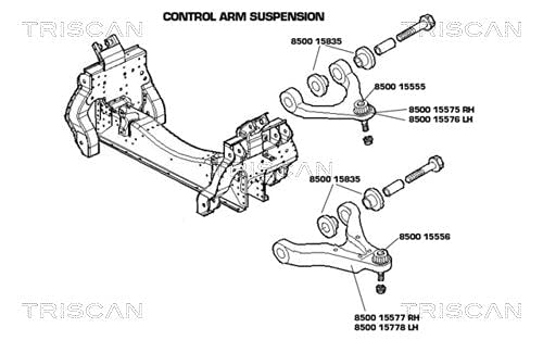 Triscan 8500 15575 Lenker, Radaufhängung von Triscan