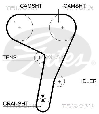 Zahnriemen Triscan 8645 5279xs von Triscan