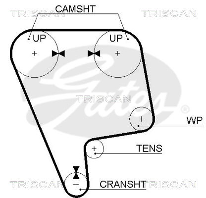 Zahnriemen Triscan 8645 5348xs von Triscan