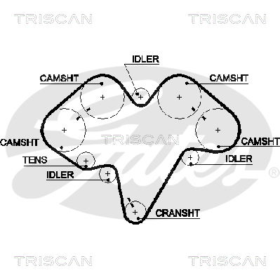 Zahnriemen Triscan 8645 5476xs von Triscan