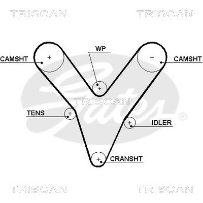 Zahnriemen Triscan 8645 5527xs von Triscan