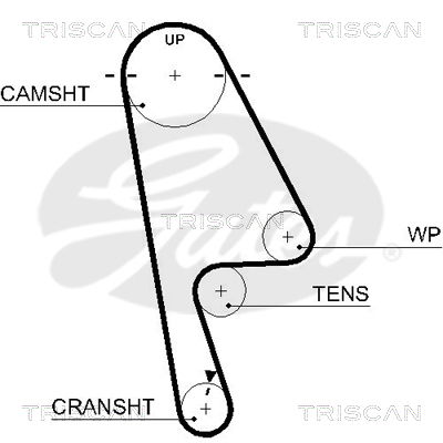 Zahnriemen Triscan 8645 5529xs von Triscan