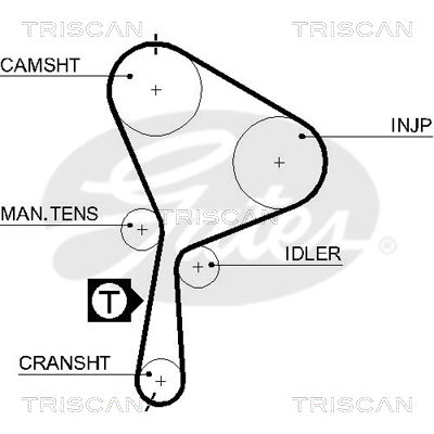 Zahnriemen Triscan 8645 5552xs von Triscan