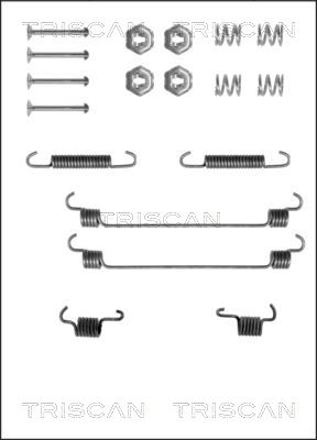 Zubehörsatz, Bremsbacken Hinterachse Triscan 8105 102525 von Triscan