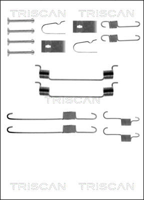 Zubehörsatz, Bremsbacken Hinterachse Triscan 8105 102574 von Triscan