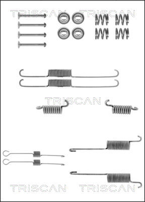 Zubehörsatz, Bremsbacken Hinterachse Triscan 8105 162283 von Triscan