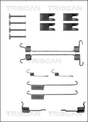 Zubehörsatz, Bremsbacken Hinterachse Triscan 8105 162585 von Triscan