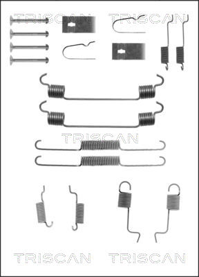 Zubehörsatz, Bremsbacken Hinterachse Triscan 8105 502555 von Triscan