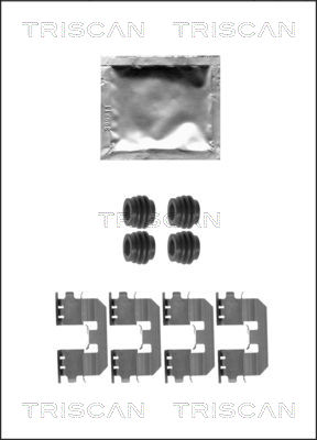 Zubehörsatz, Scheibenbremsbelag Hinterachse Triscan 8105 401619 von Triscan