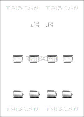 Zubehörsatz, Scheibenbremsbelag Triscan 8105 241600 von Triscan