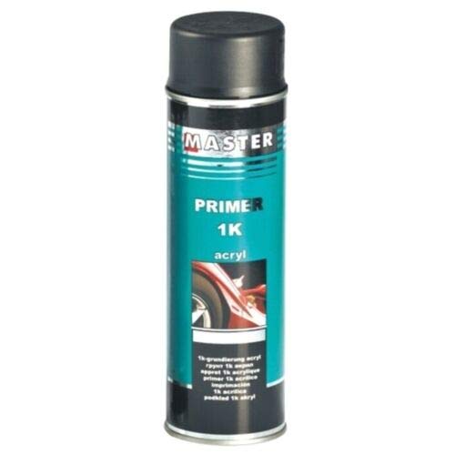 Troton 1K Primer 500ml GRUNDIERUNG Spray ACRYL FÜLLER HAFTGRUND Auto Primer Sprühdose (Schwarz, 1) von Troton