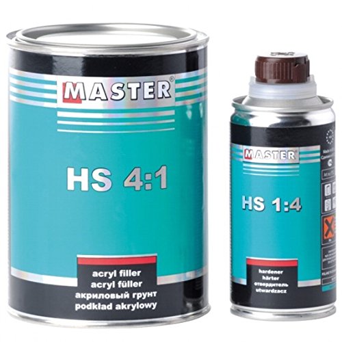 Troton Master HS GRUNDIERUNG 4:1 0,8L Schwarz + Härter 0,2L 2K Acryl FÜLLER Primer von Troton