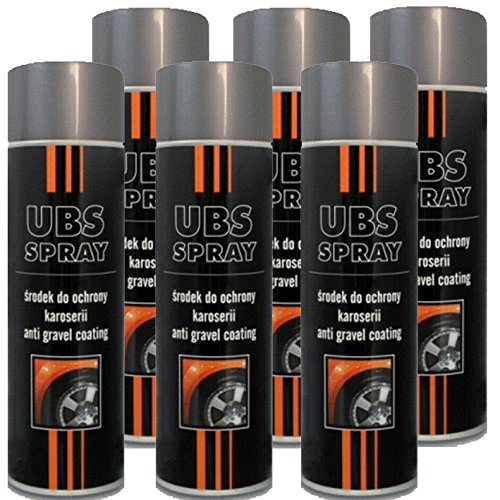 Troton UBS 6 x 500ml Spray Grau UNTERBODENSCHUTZ Anti Gravel Schutz KUNSTHARZ GRAVEX von Troton