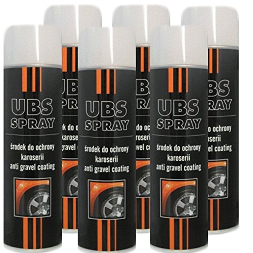 Troton UBS 6 x 500ml Spray WEIß UNTERBODENSCHUTZ Anti Gravel Schutz KUNSTHARZ GRAVEX von Troton