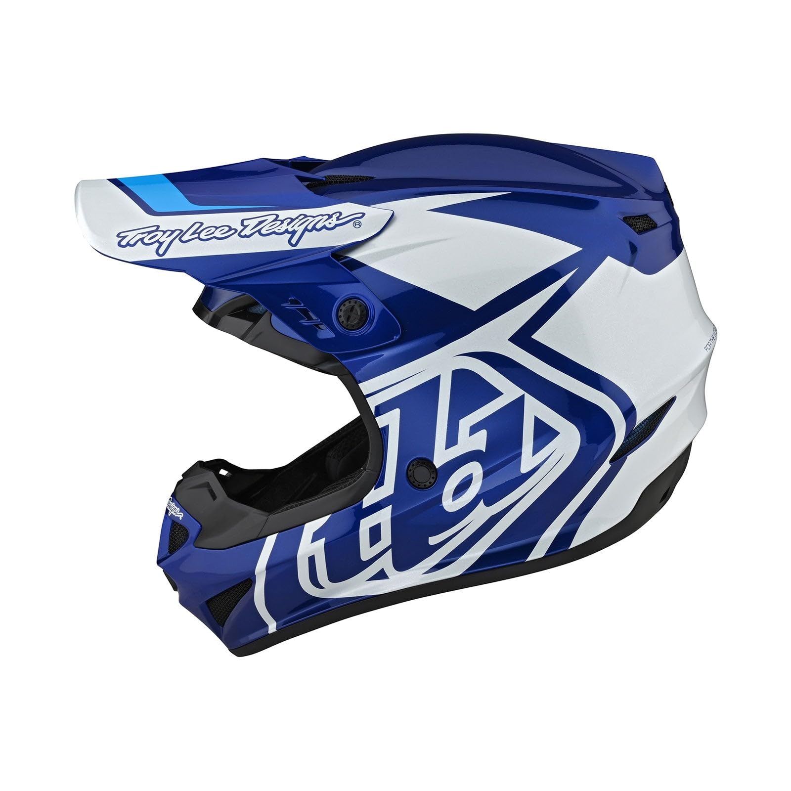 Troy Lee Designs GP Overload Motocross Helm (Blue/White,L) von Troy Lee Designs