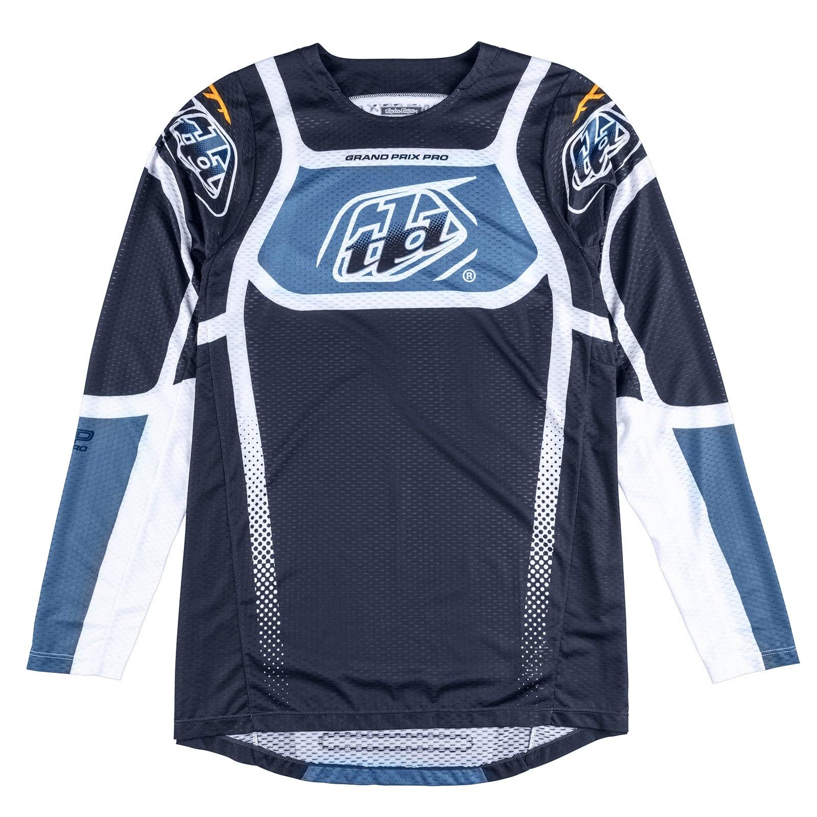 Troy Lee Designs GP Pro Air Motorradtrikot für Herren, hohe Leistung, langlebig, maximale Belüftung, Bänder Dark Navy, XL, SKU 378519045 von Troy Lee Designs