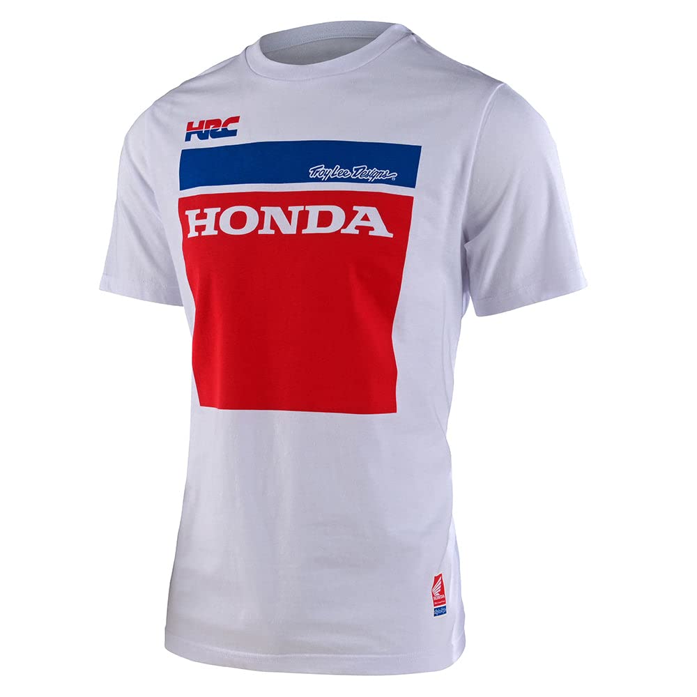 Troy Lee Designs Official Honda RC 500 Long Sleeve T-Shirt Tee. Mens (White, MD) von Troy Lee Designs