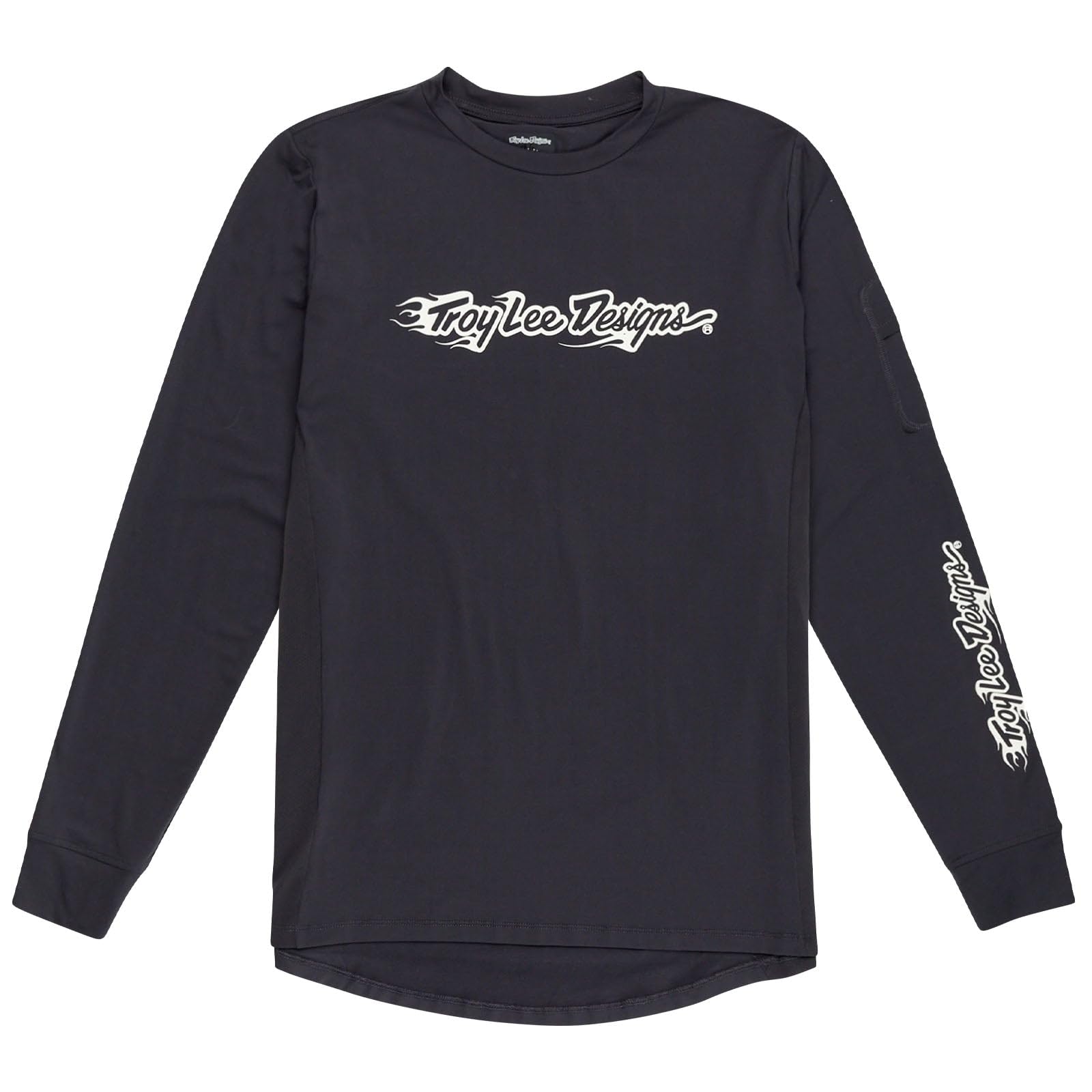 Troy Lee Designs Youth Ruckus Long Sleeve Ride Tee; Burn Out Carbon MD von Troy Lee Designs