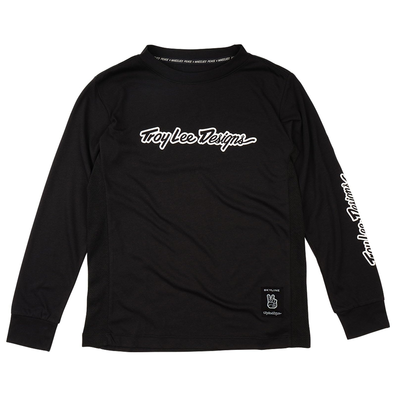 Troy Lee Designs Youth Skyline Ride Langarm-T-Shirt, Signature Black, Größe XL von Troy Lee Designs