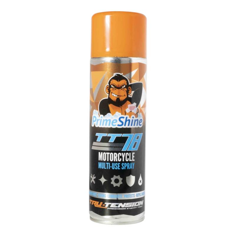 Tru-Tension | PrimeShine TT78 Motorcycle Multi-Use Spray | Kabelschmiergerät | Motorräder & Fahrräder | 500ml von Tru-Tension