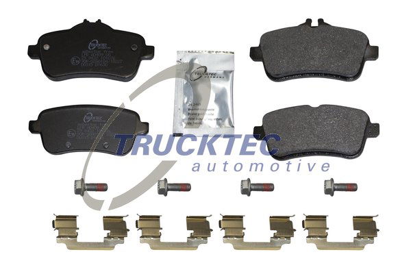 Bremsbelagsatz, Scheibenbremse Hinterachse Trucktec Automotive 02.35.509 von Trucktec Automotive