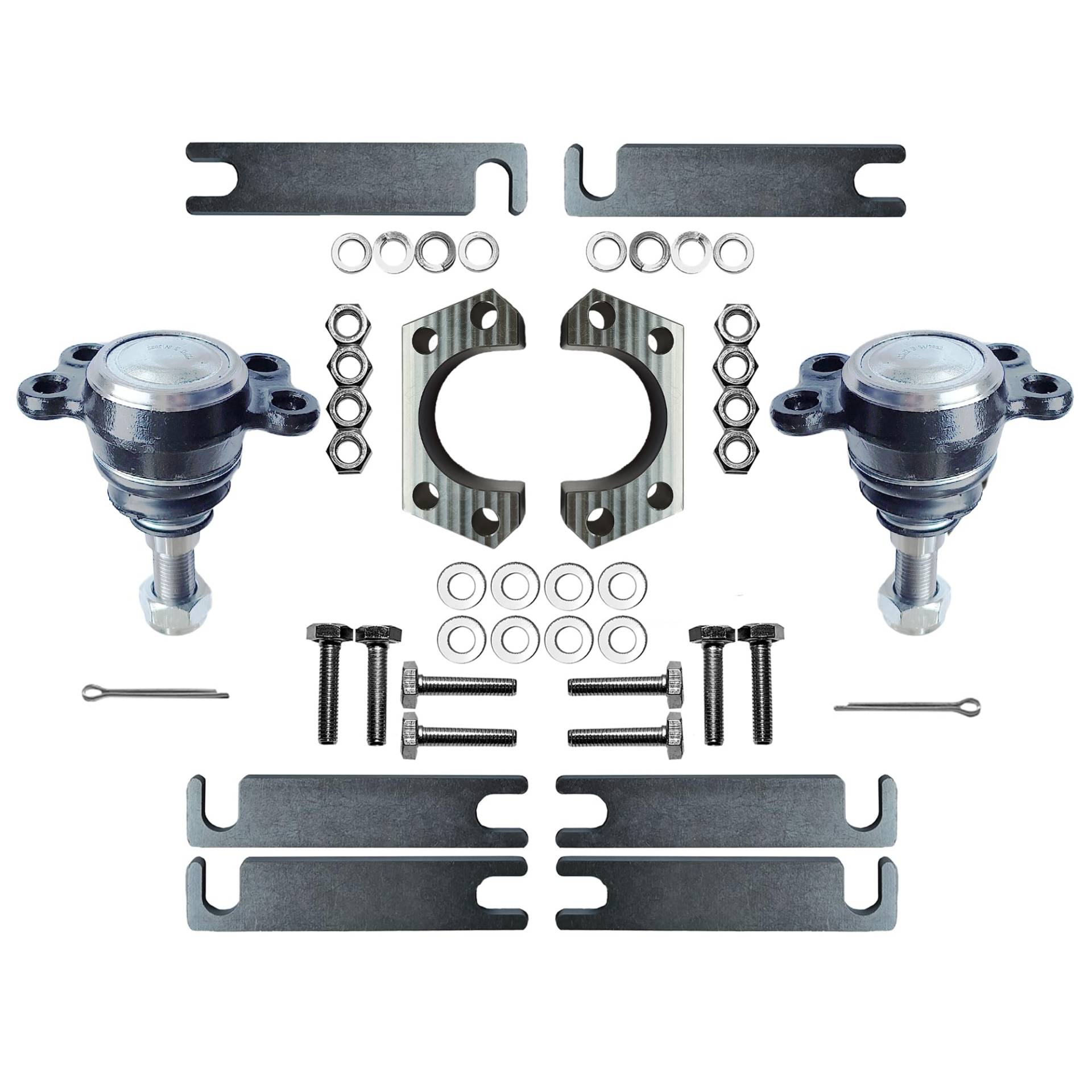 Oberes Kugelgelenk Distanzscheiben 20mm mit Kugelgelenken und Sturzkorrekturscheiben für Isuzu Trooper I, Campo, KB, D-MAX I, Opel Campo, Frontera, Monterey mit Federungslift | Federung Tuning Set von Truh.pl