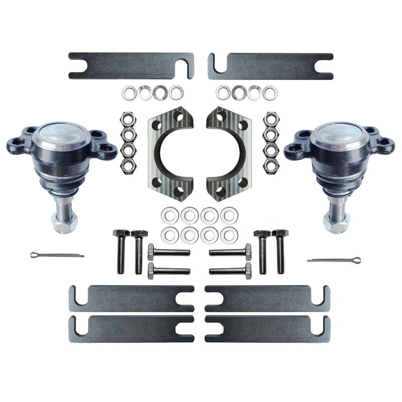 Oberes Kugelgelenk Distanzscheiben 20mm mit Kugelgelenken und Sturzkorrekturscheiben für Isuzu Trooper I, Campo, KB, D-MAX I, Opel Campo, Frontera, Monterey mit Federungslift | Federung Tuning Set von Truh.pl