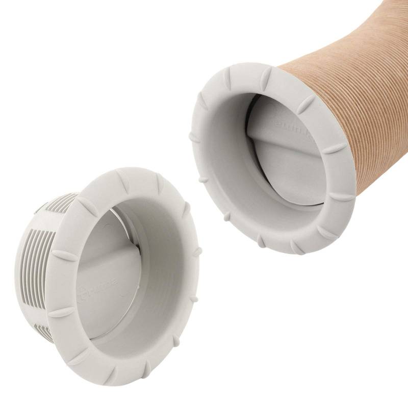 Truma Endstück Warmluftaustritt 65mm Warmluftrohre verschließbar (1x Grau) von Truma