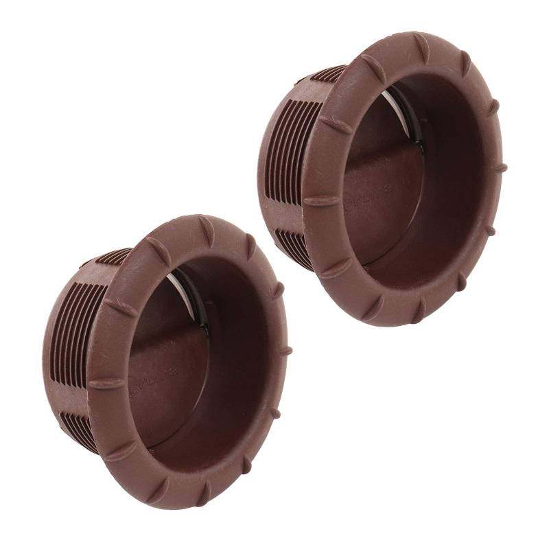 Truma Endstück Warmluftaustritt 65mm Warmluftrohre verschließbar (2X Braun) von Truma