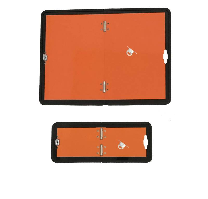 Trupa Set ADR Warntafel 400 x 300mm + 300 x 120 mm ALU klappbar Warnschild Orange GGVS von Trupa