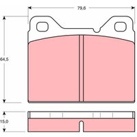 Bremsbelagsatz TRW GDB1065, Vorne von Trw