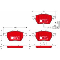 Bremsbelagsatz TRW GDB1403DTE, Vorne von Trw