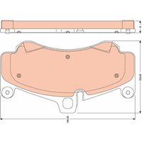 Bremsbelagsatz TRW GDB1779, Vorne von Trw